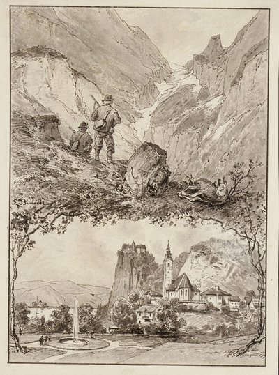 Draft Cover for Bilder aus Krain, II. Oberkrain by Ladislav Benesch